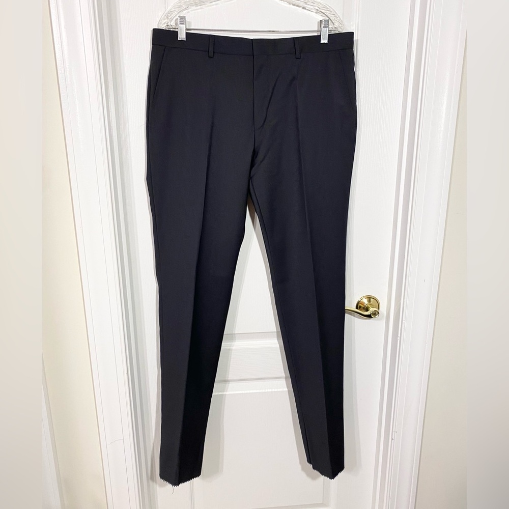 NEW Hugo Boss Virgin Wool Blend Dress Pants Navy Men’s 42 Short